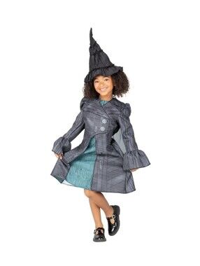 NIB Wicked Movie Deluxe Elphaba Outlaw Costume Dress Up Set Size 4-6X Halloween